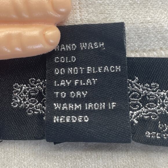 Oliver. O Anthropologie Women M Cream Knit Sweater Gold Buttons Academia Classic - Picture 8 of 8